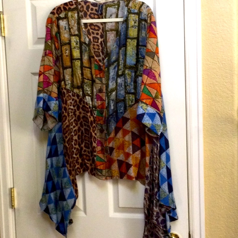 Sacred Threads Multi Print Top - image 1